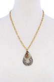 Stylish Tear Drop Shape Chain Necklace