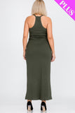 Plus Size Racer Back Maxi Dress