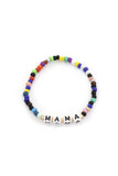 Mama Quote Beaded Stretch Bracelet