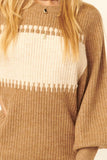 A Ribbed Knit Sweater Mini Dress