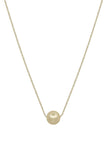 Metal Chain Pearl Pendant Necklace